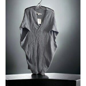 California Gypsy Boho Oversized Sweater Vest Poncho Lagenlook Top M